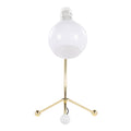Eileen Contemporary Task Lamp with Adjustable Neck - Gold Metal and White Shade