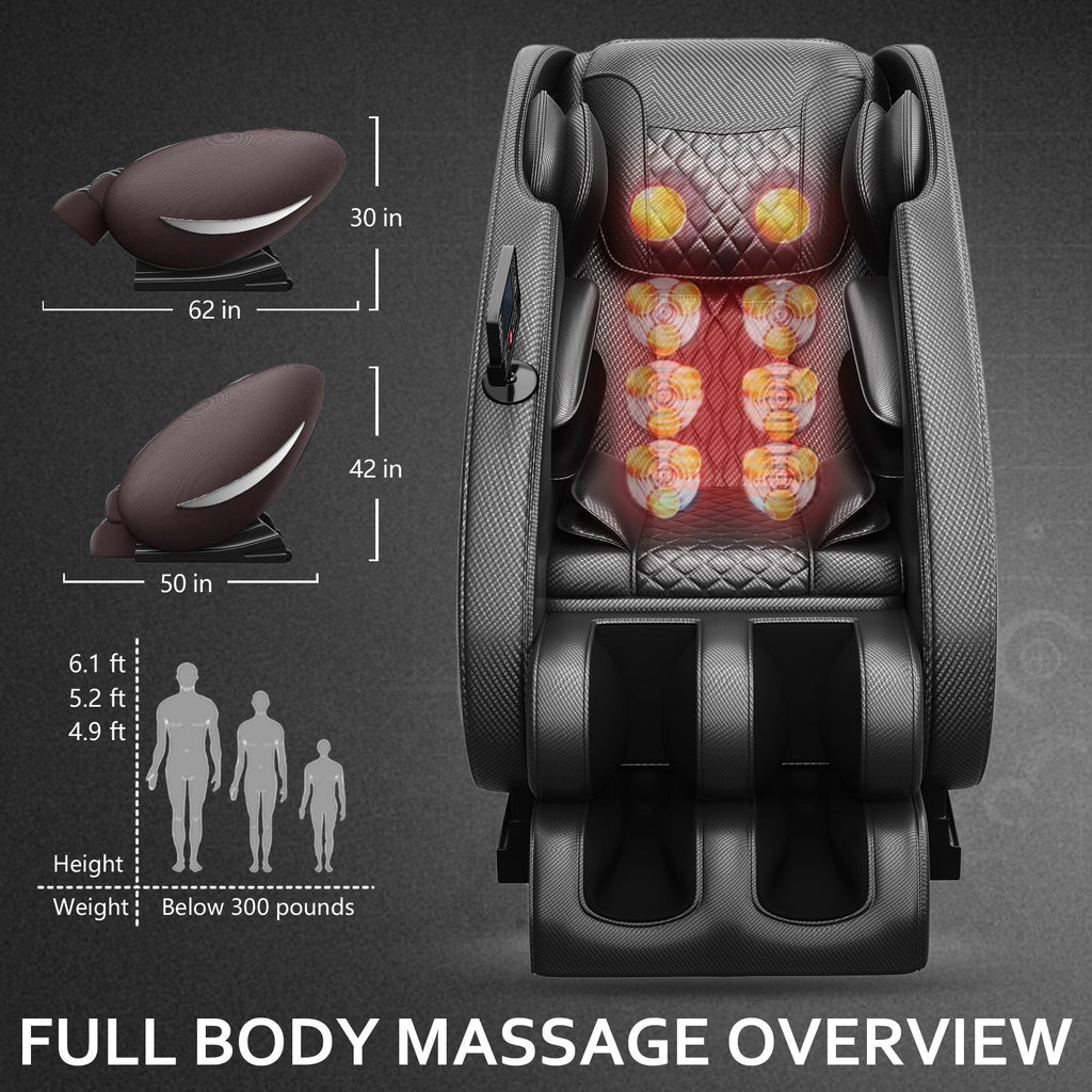 Zero-Gravity Massage Recliner | Brown or Black