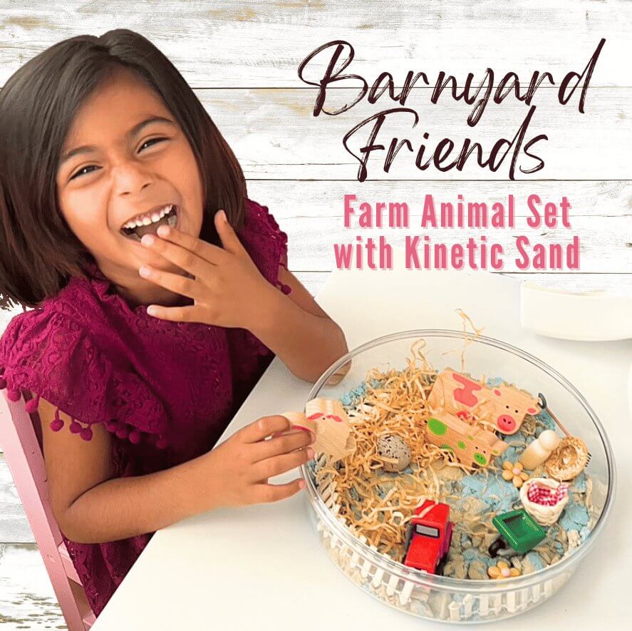 Barnyard Friends Farm Sensory Kit with Kinetic Sand