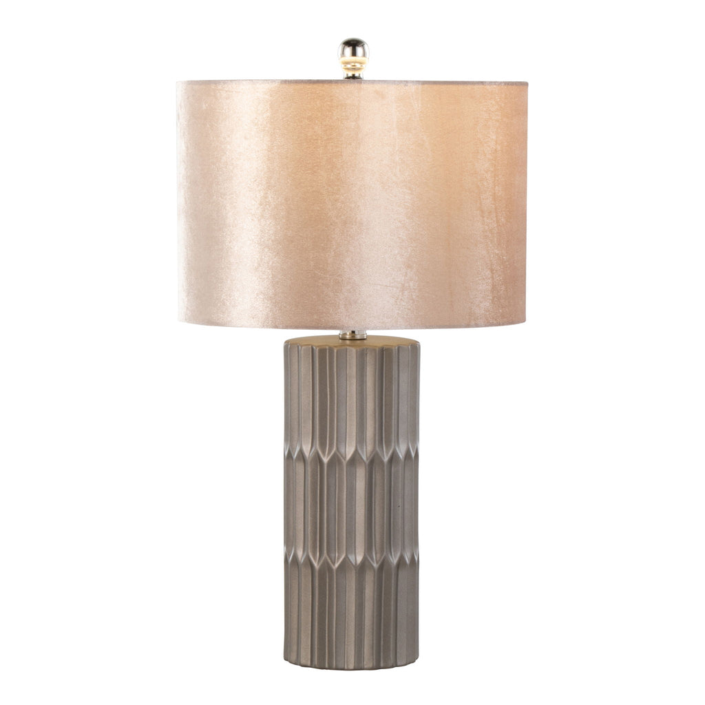Tania Textured Ceramic Table Lamp | Metallic Brown