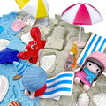 Beach Day Ocean Sensory Play Kit with Kinetic Sand