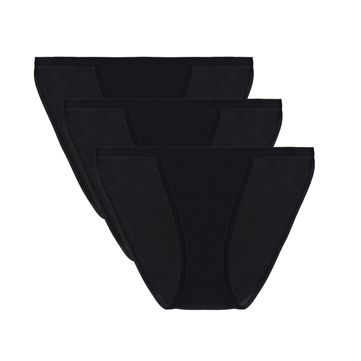 Women's Bamboo Bikini Underwear 3-Pack | Black