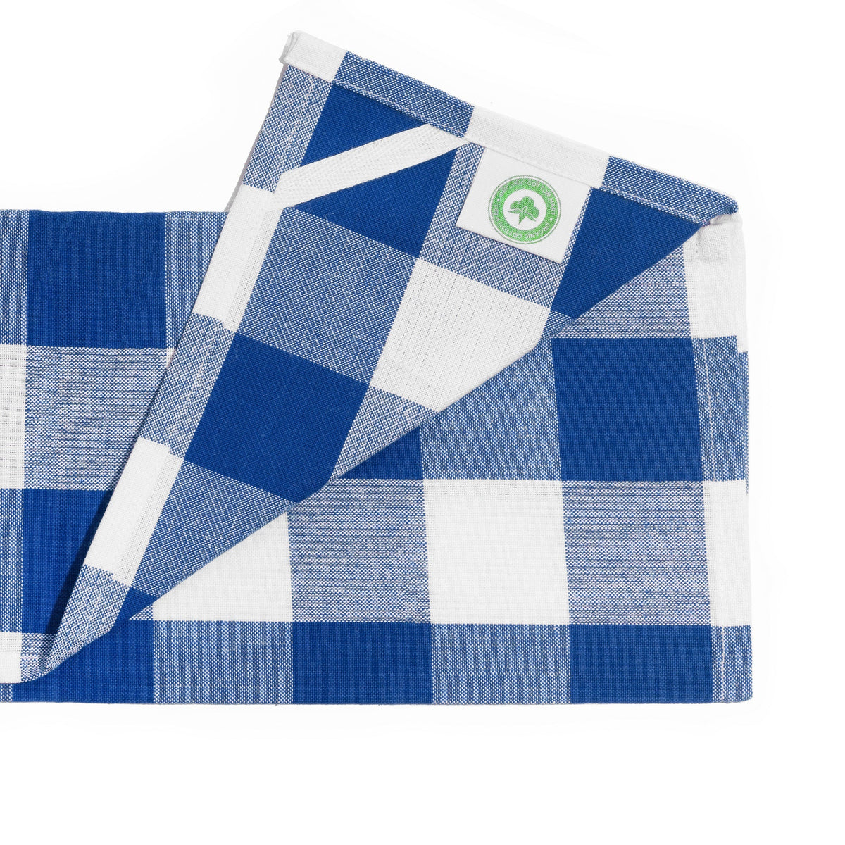 100% Organic Cotton Plaid Kitchen Towels | Set of 6 | 20”×28” | Chemical-Free