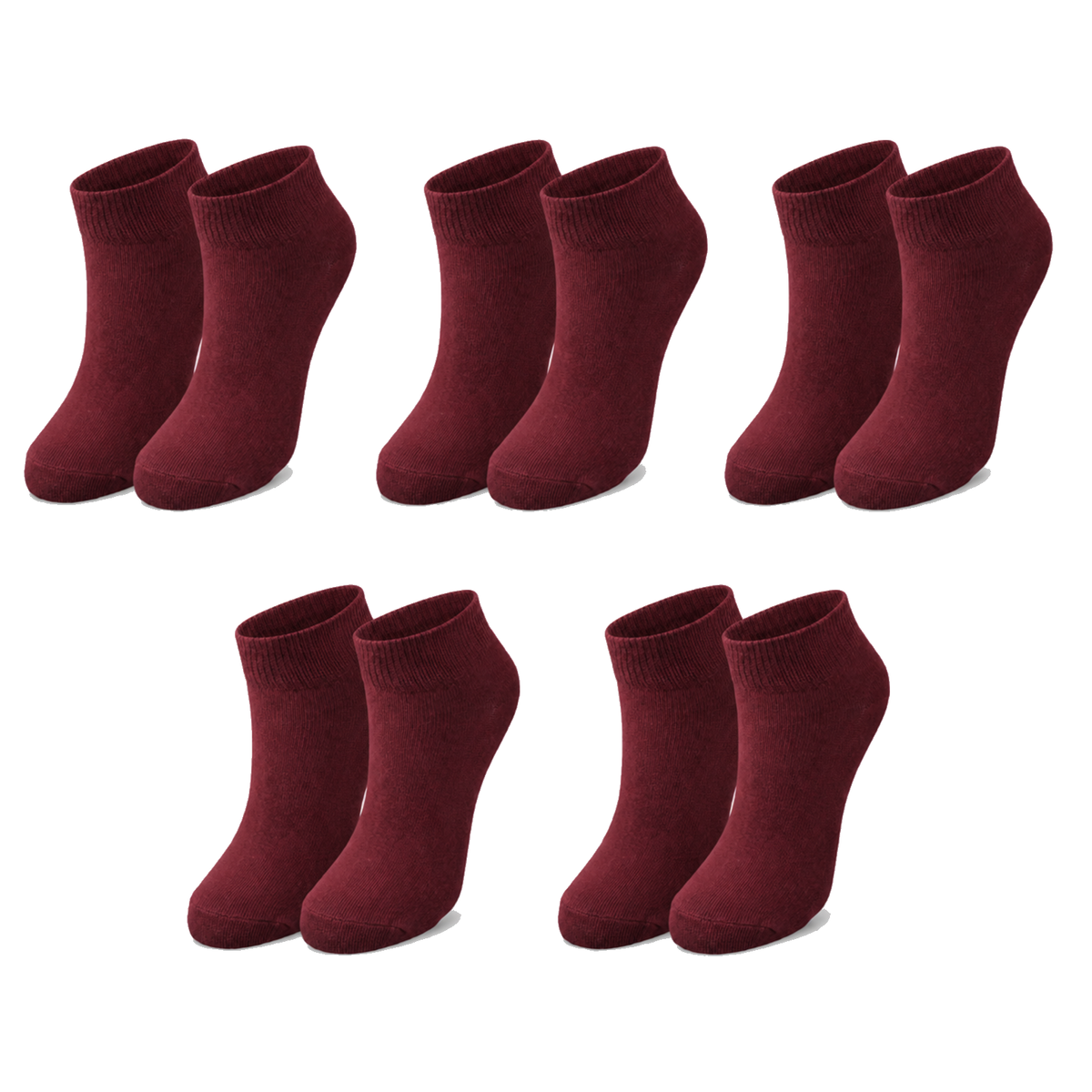 tittimitti Kids' 98% Organic Cotton Ankle Socks | 5-Pack | Ages 1–12