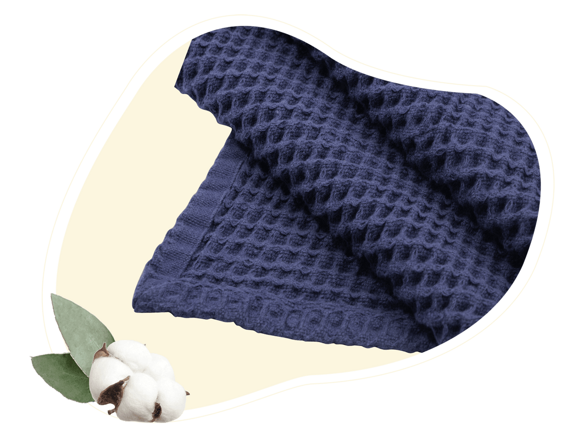 Organic Cotton Waffle Weave Throw Blanket