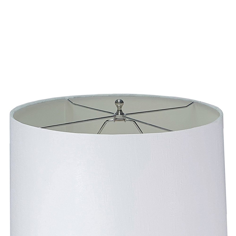 Multicolor Glass Table Lamp with Drum Shade - 30" Height