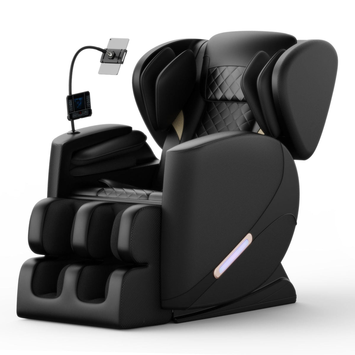 Massage Chair Recliner with Zero Gravity and Full Body Air Pressure - Black