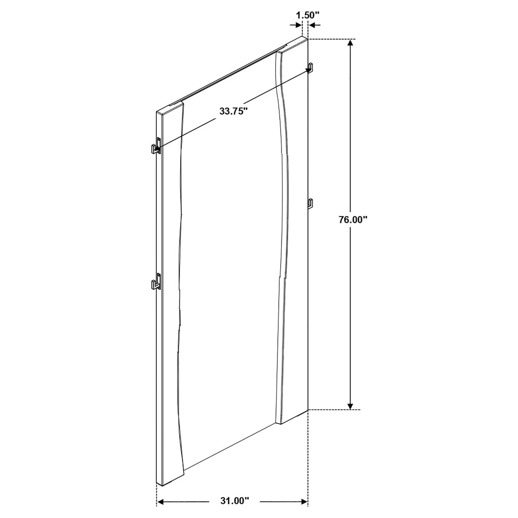 Winslow Full-Length Floor Mirror | Smokey Walnut, 31 × 76