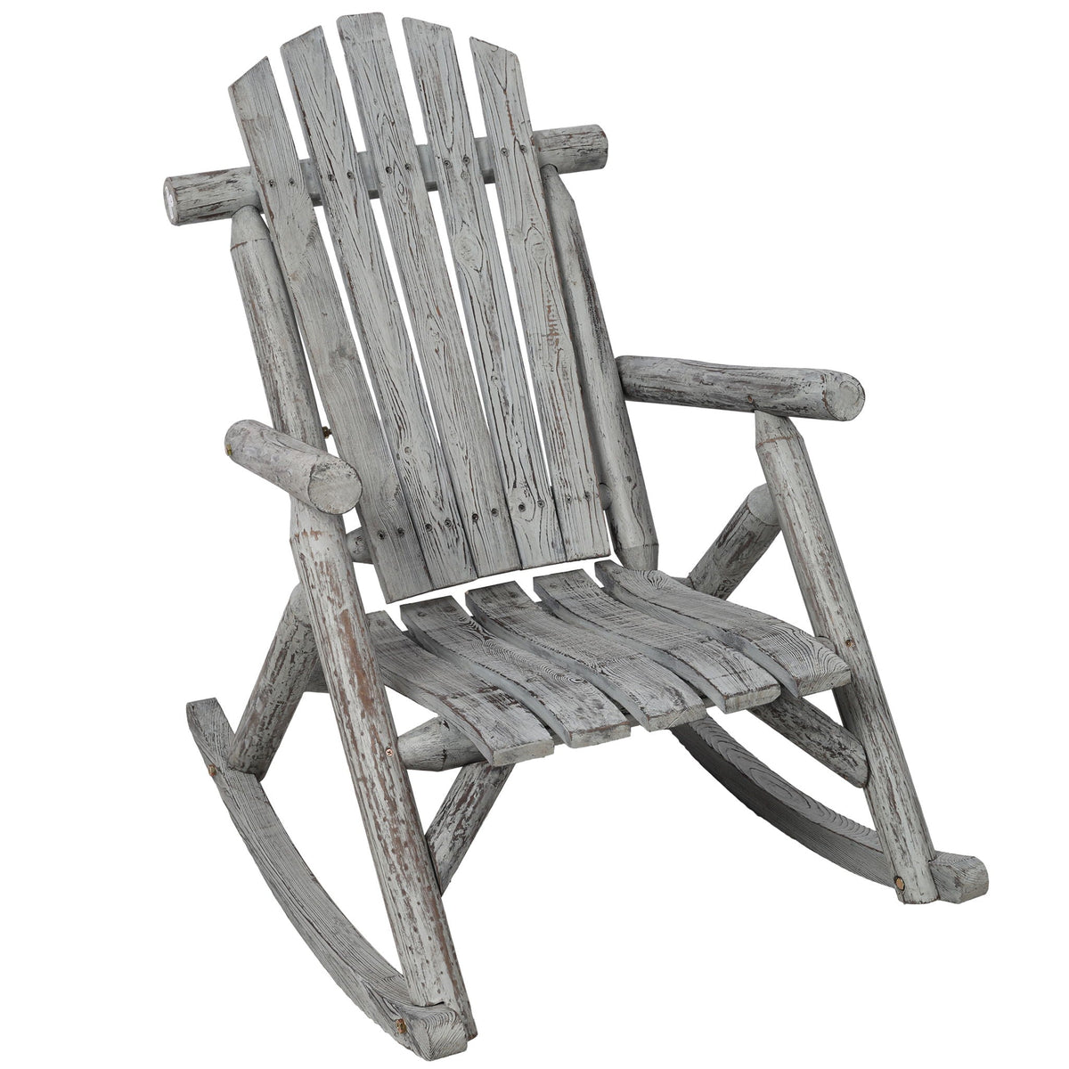 Fir Wood Porch Rocking Chair