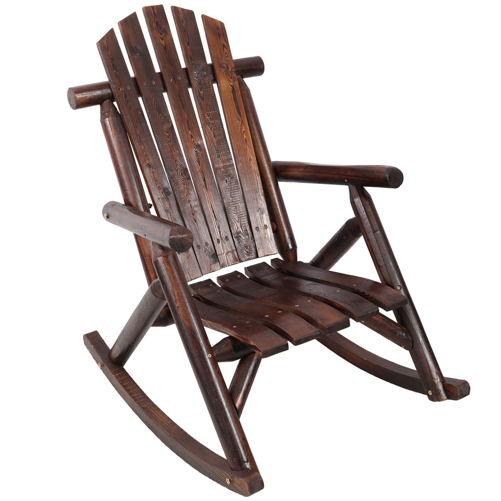 Fir Wood Porch Rocking Chair