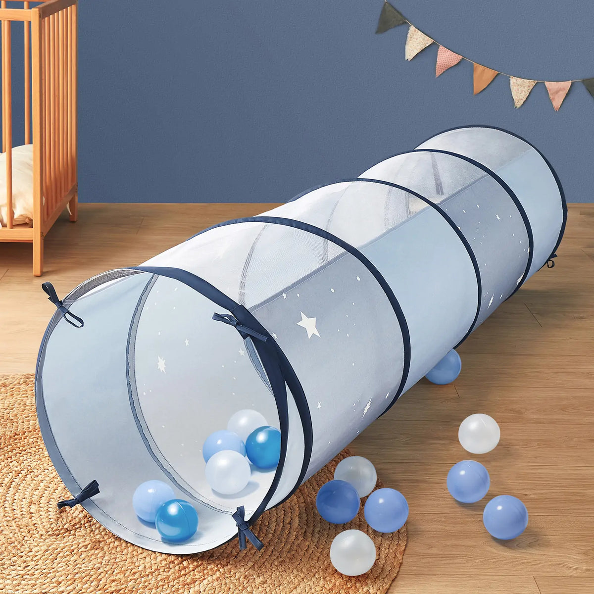 Tiny Land® Adventure Foldable Kids Play Tunnel
