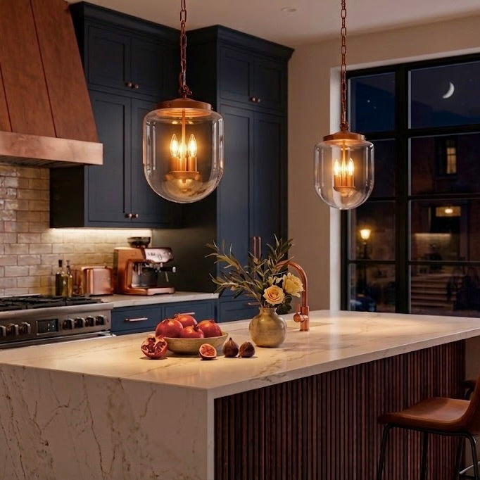 Delphi Clear Glass Pendant Light