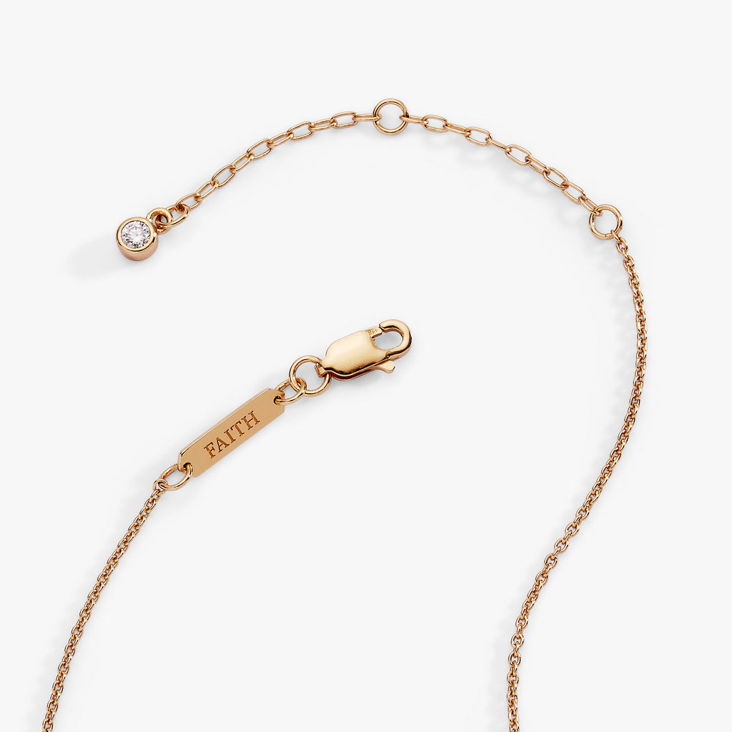 Cross Delicate Pave Crystal Pendant Necklace
