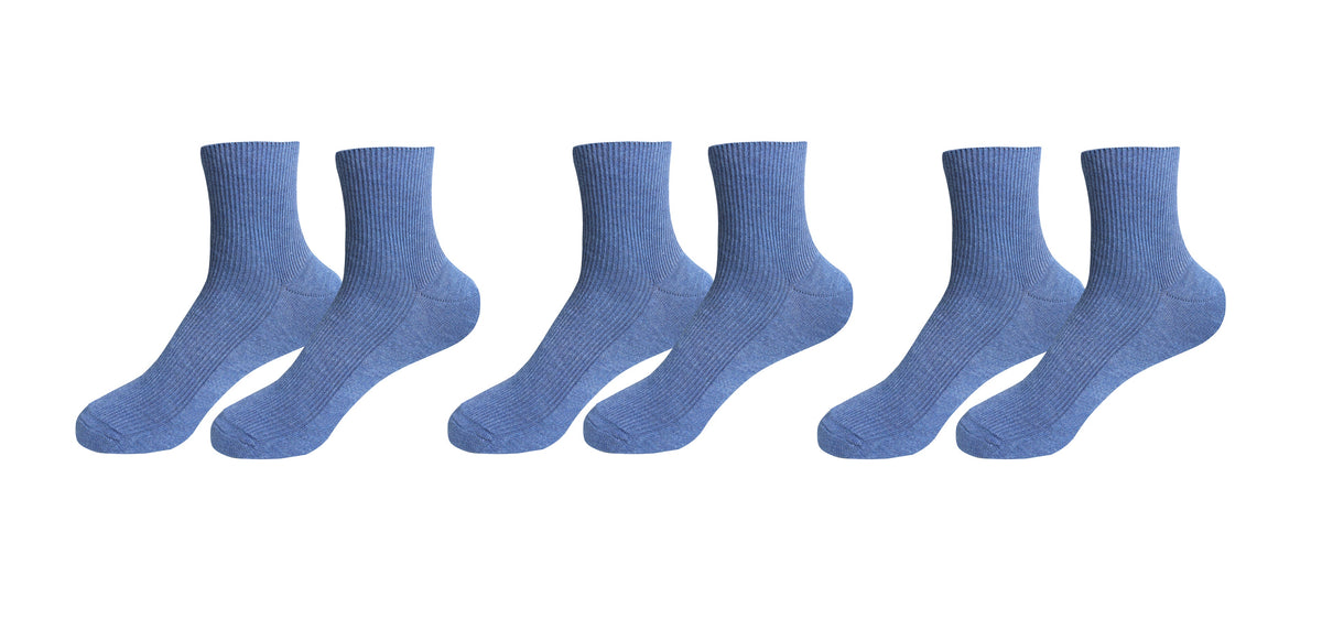 tittimitti Men's 100% Organic Combed Cotton Socks | 3 Pairs | Made in Italy