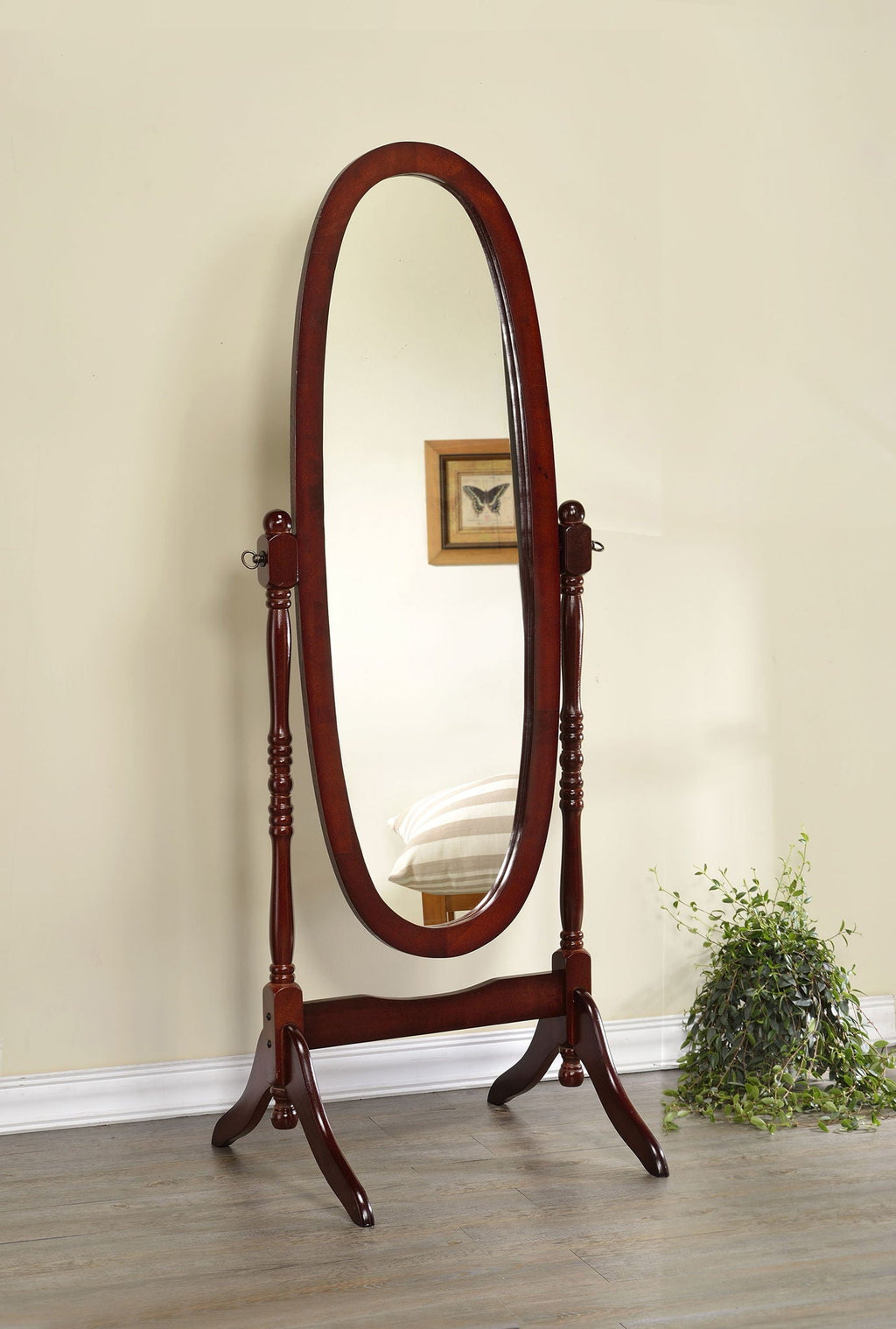 Foyet Adjustable Full-Length Cheval Mirror | Merlot