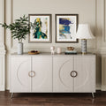 Lacquered Four-Door Sideboard with Adjustable Shelves