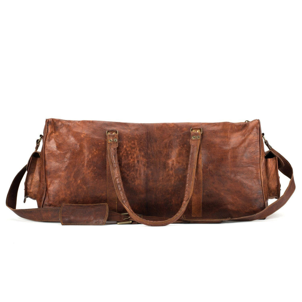 Portland Full-Grain Leather Duffel Bag | Vintage Brown