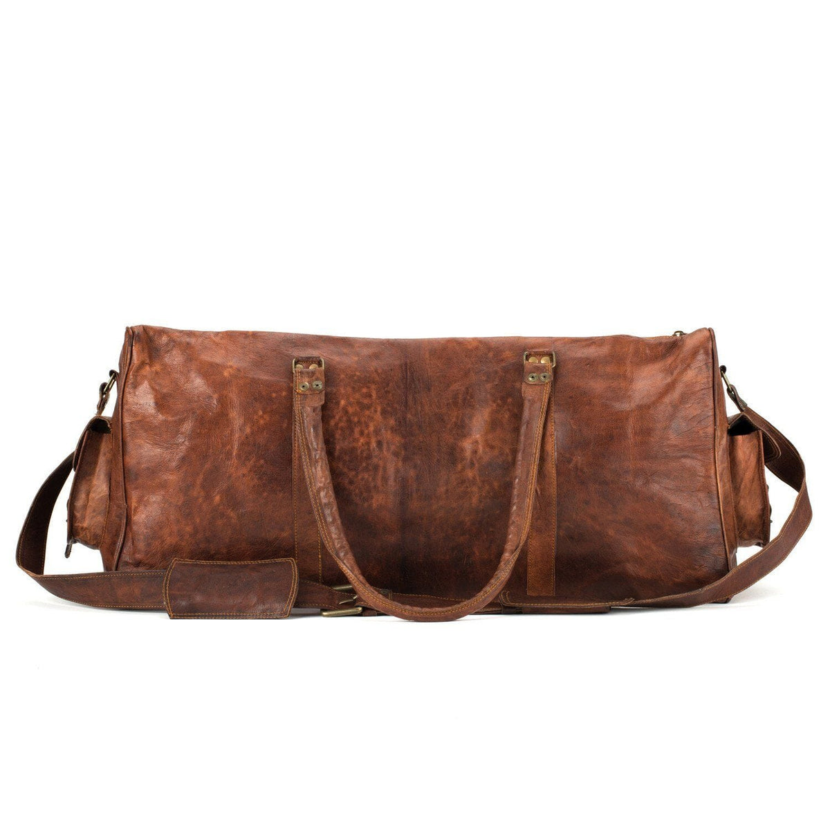 Portland Full-Grain Leather Duffel Bag | Vintage Brown