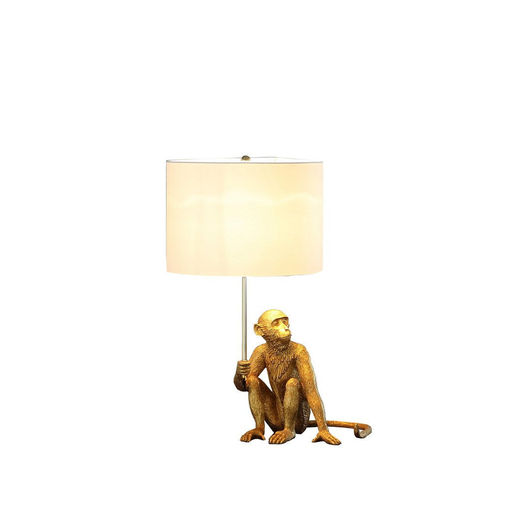Golden Monkey Sculptural Table Lamp | 25.5"