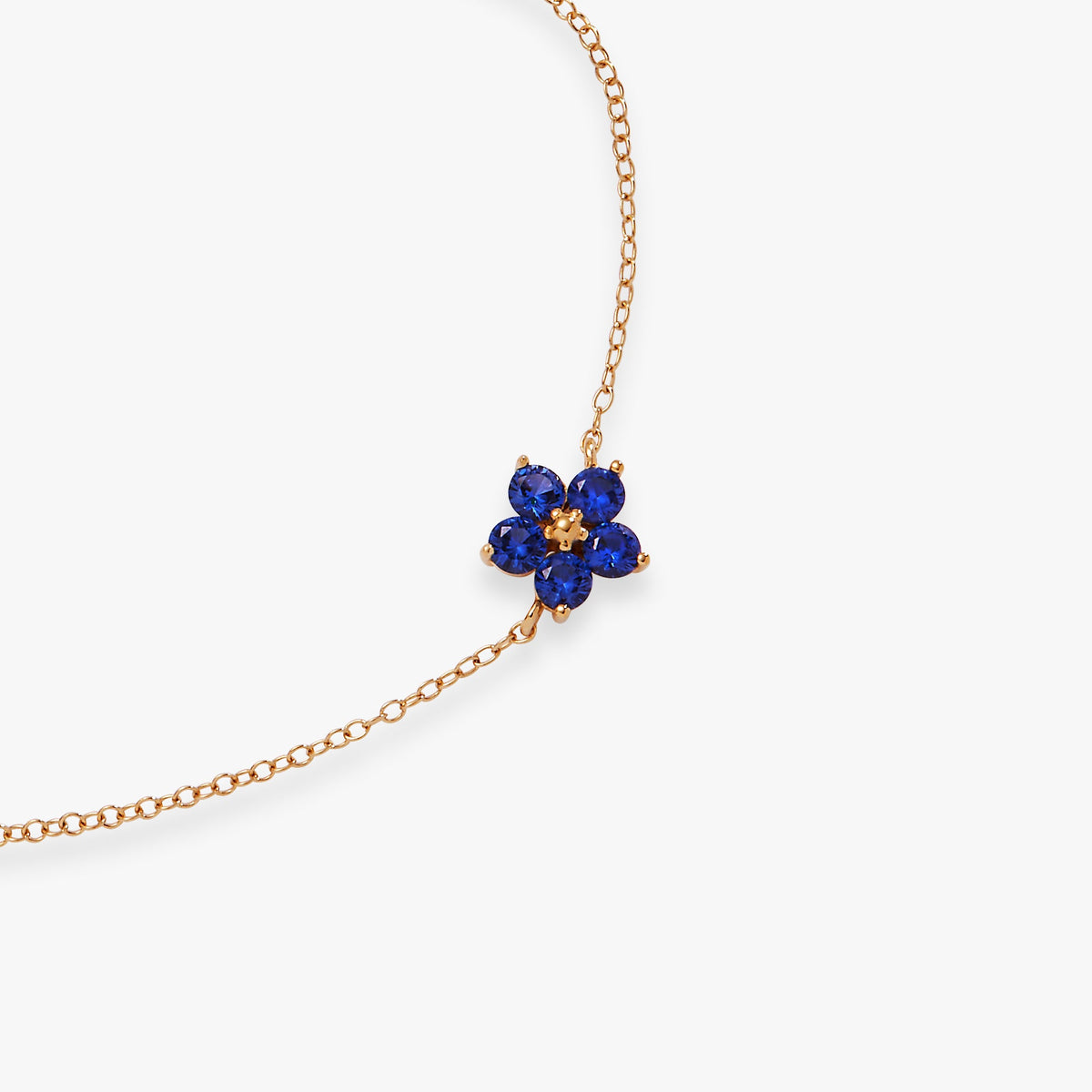 Crystal Forget-Me-Not Flower Bracelet