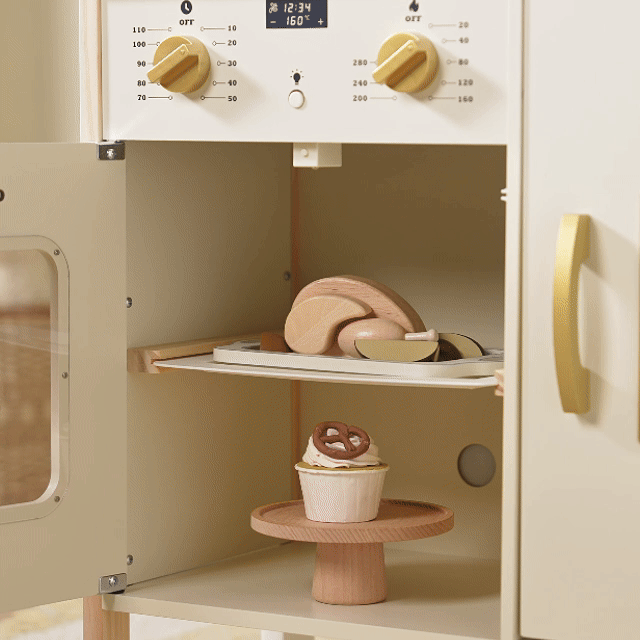 Tiny Land® PopJoy Adjustable Wooden Play Kitchen