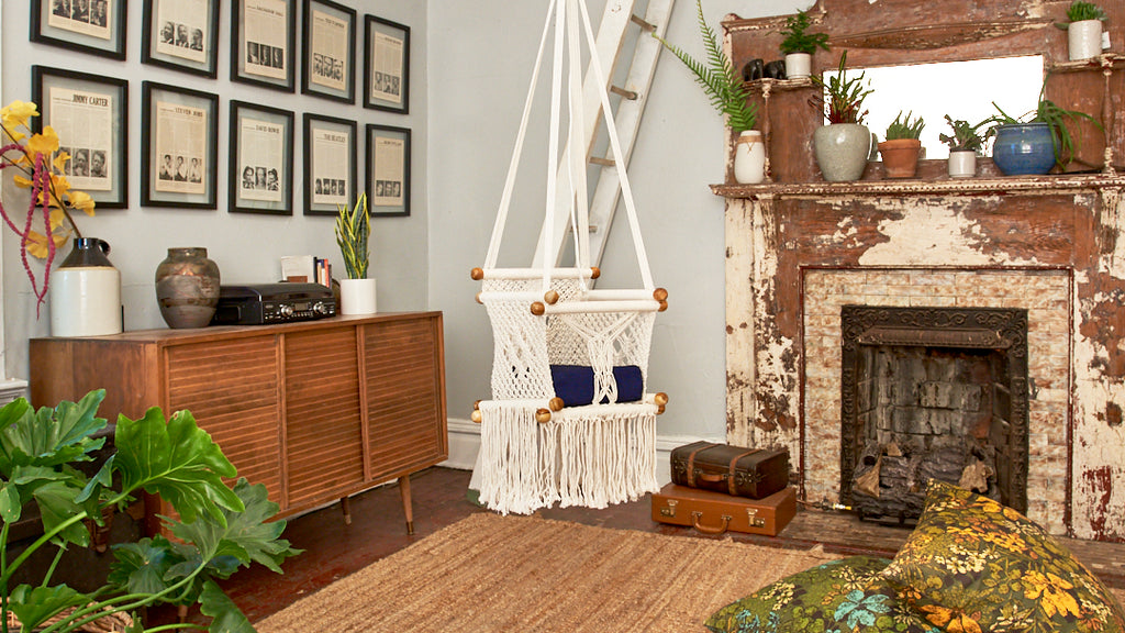 Macramé Toddler Swing | Handcrafted Cotton | Indoor & Outdoor