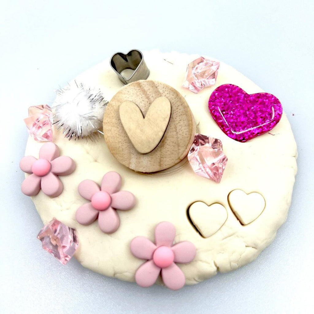 Hearts & Flowers Playdough Sensory Jar