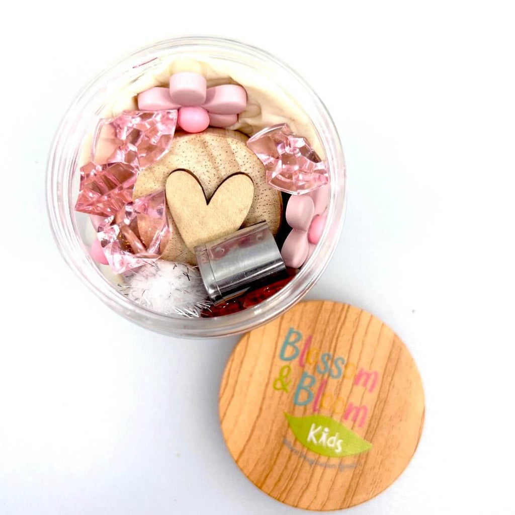 Hearts & Flowers Playdough Sensory Jar