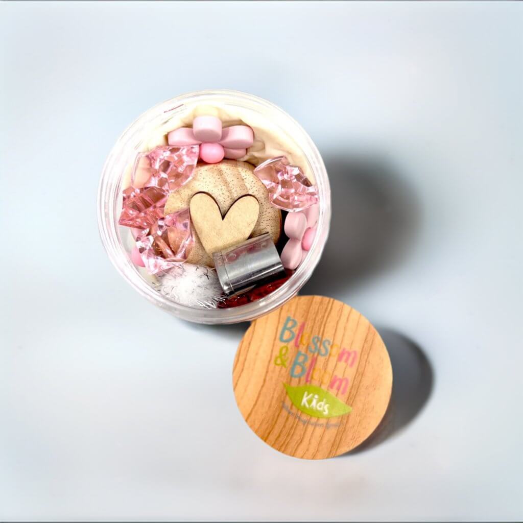 Hearts & Flowers Playdough Sensory Jar