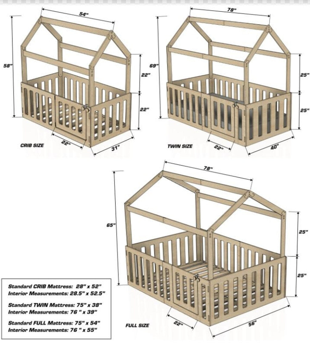 MIGUELITO- Twin Size House Bed