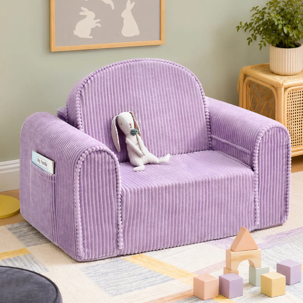 Tiny Land® GentleSnug Corduroy Kids Flip-Out Chair