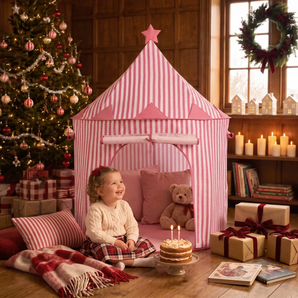 Tiny Land® Kids Indoor Play Tent & Reading Hideaway