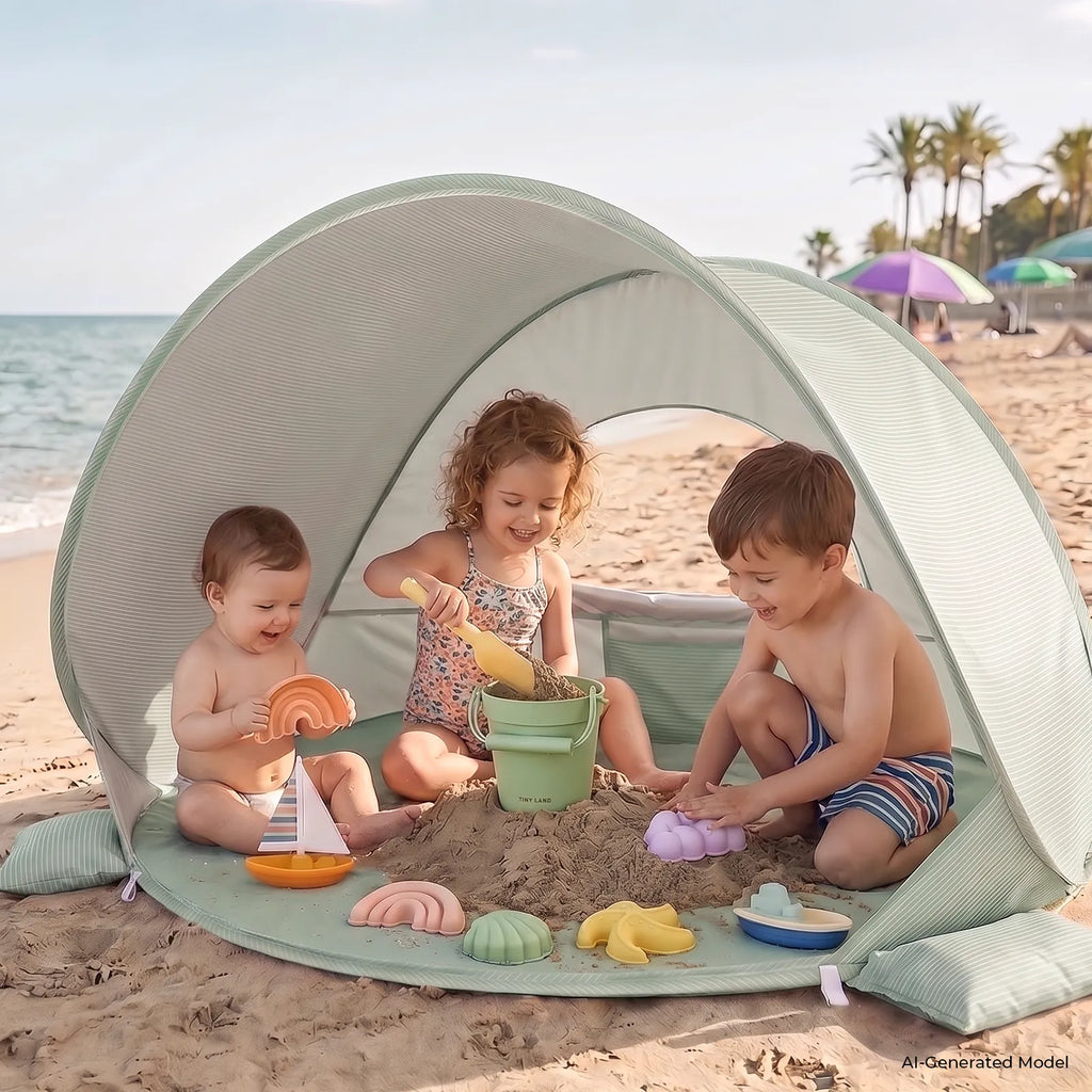 Tiny Land® Kids Beach Tent with Built-In Splash Pool