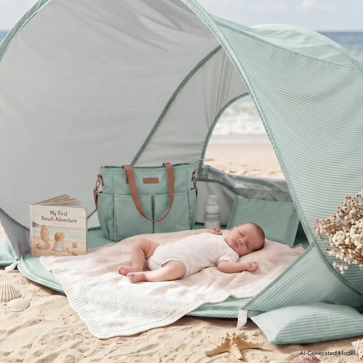 Tiny Land® Kids Beach Tent with Built-In Splash Pool