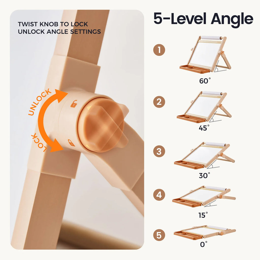 Tiny Land® 3-in-1 Magnetic Tabletop Art Easel
