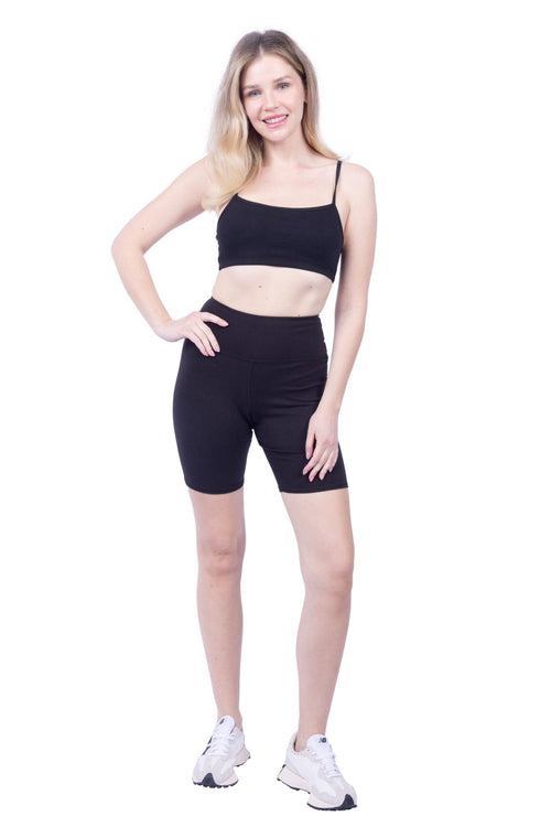 Ada Organic Cotton Bike Short | High-Waist, Hand-Dyed, Sustainable Activewear | XS-XL