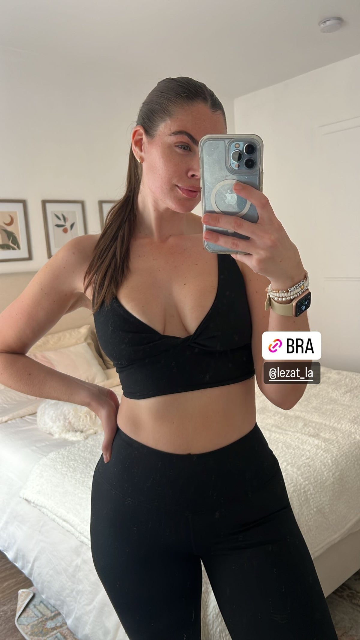 Ada Organic Cotton Twist Around Sports Bra | Medium Impact, Hand-Dyed, Made in LA | Lezat