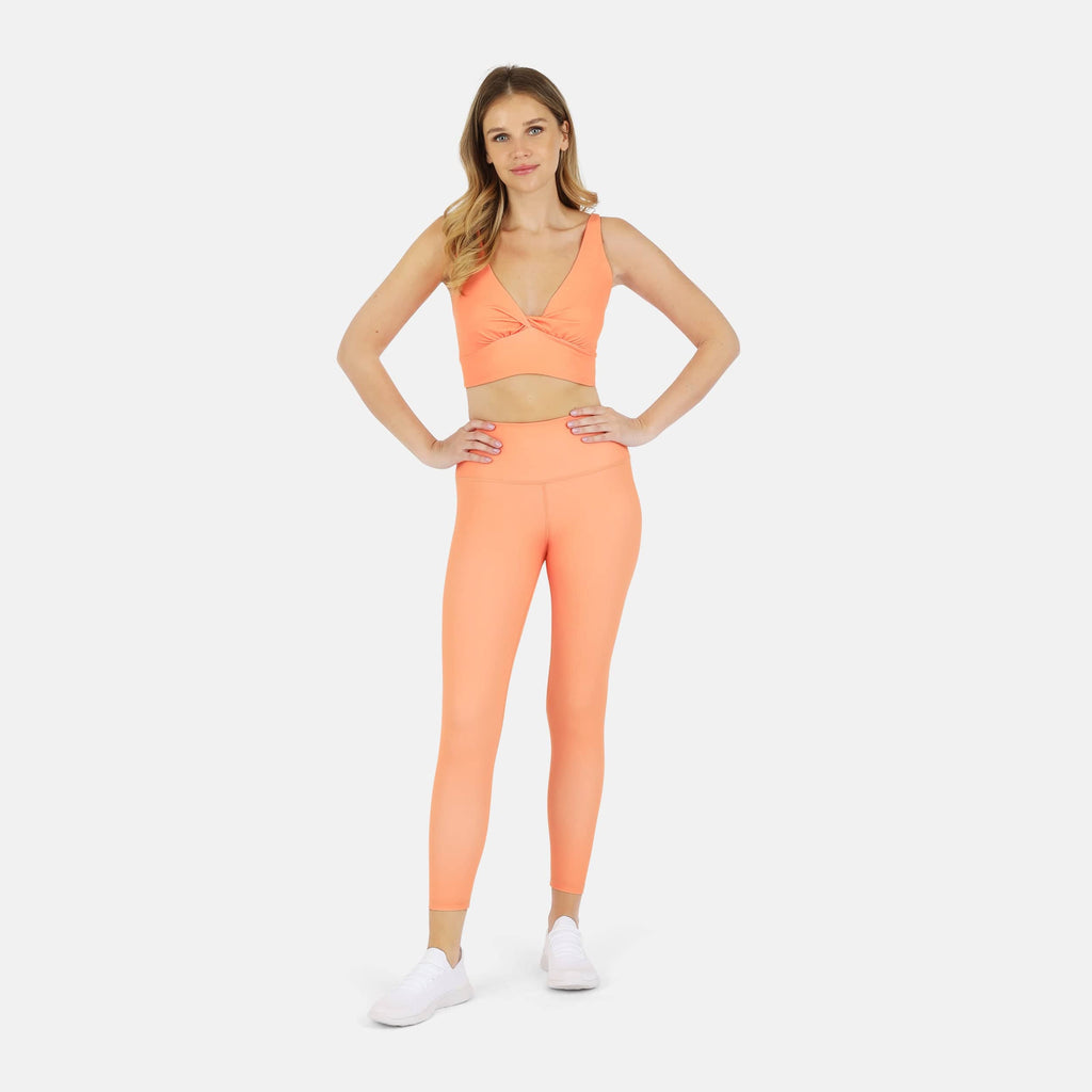 Ada Organic Cotton Twist Around Sports Bra | Medium Impact, Hand-Dyed, Made in LA | Lezat