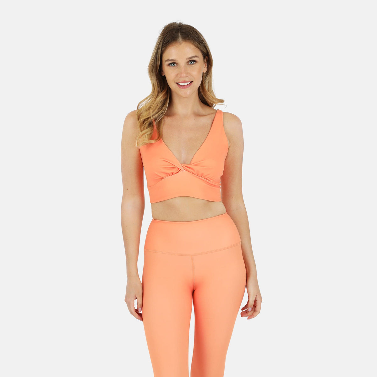 Ada Organic Cotton Twist Around Sports Bra | Medium Impact, Hand-Dyed, Made in LA | Lezat