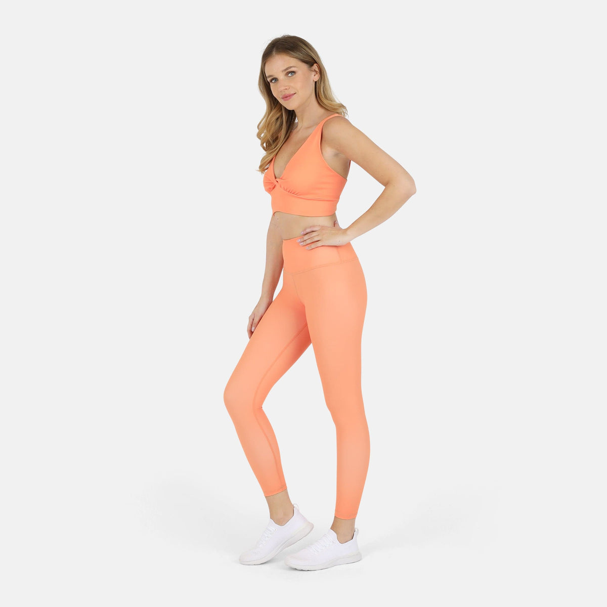 Ada Organic Cotton Twist Around Sports Bra | Medium Impact, Hand-Dyed, Made in LA | Lezat