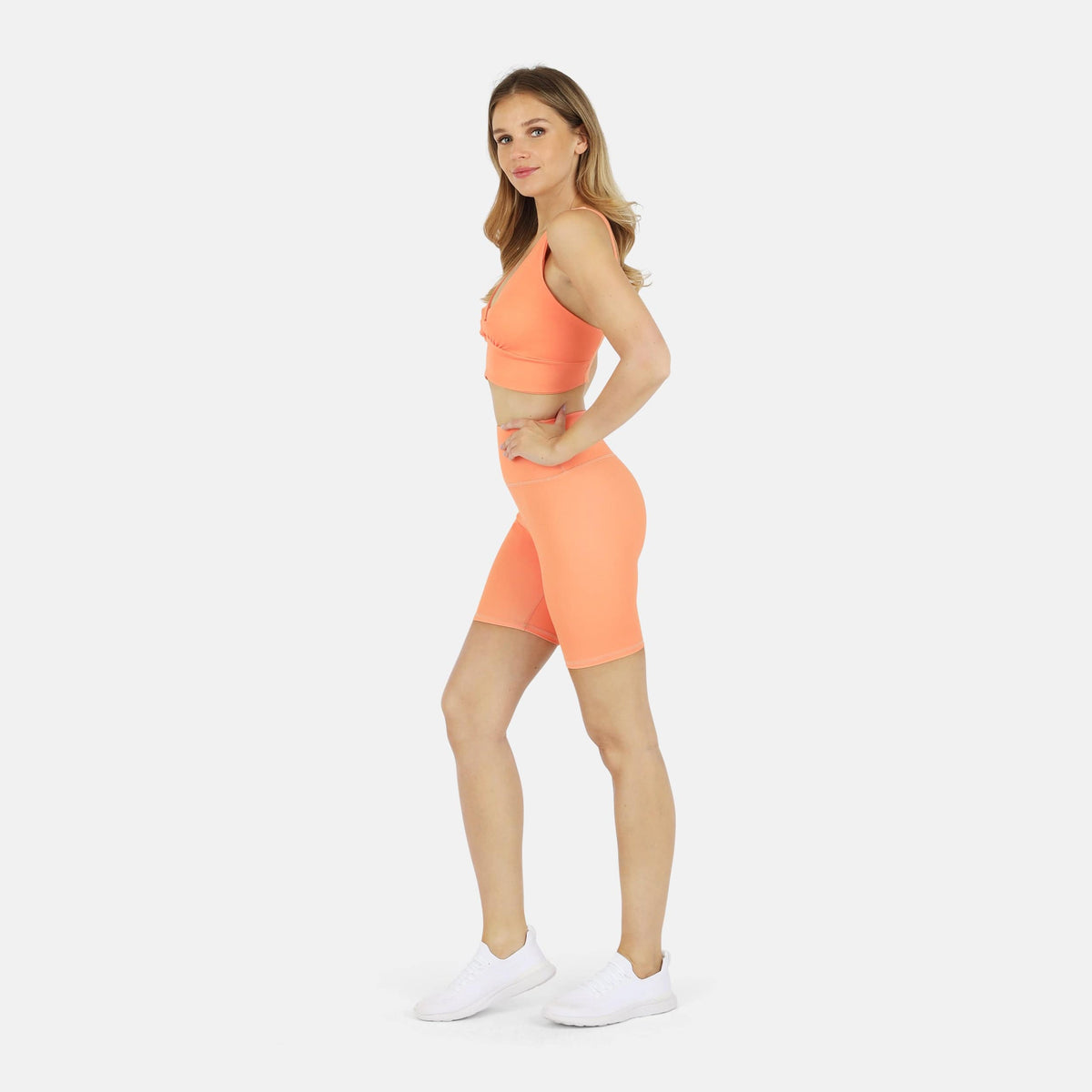 Ada Organic Cotton Twist Around Sports Bra | Medium Impact, Hand-Dyed, Made in LA | Lezat