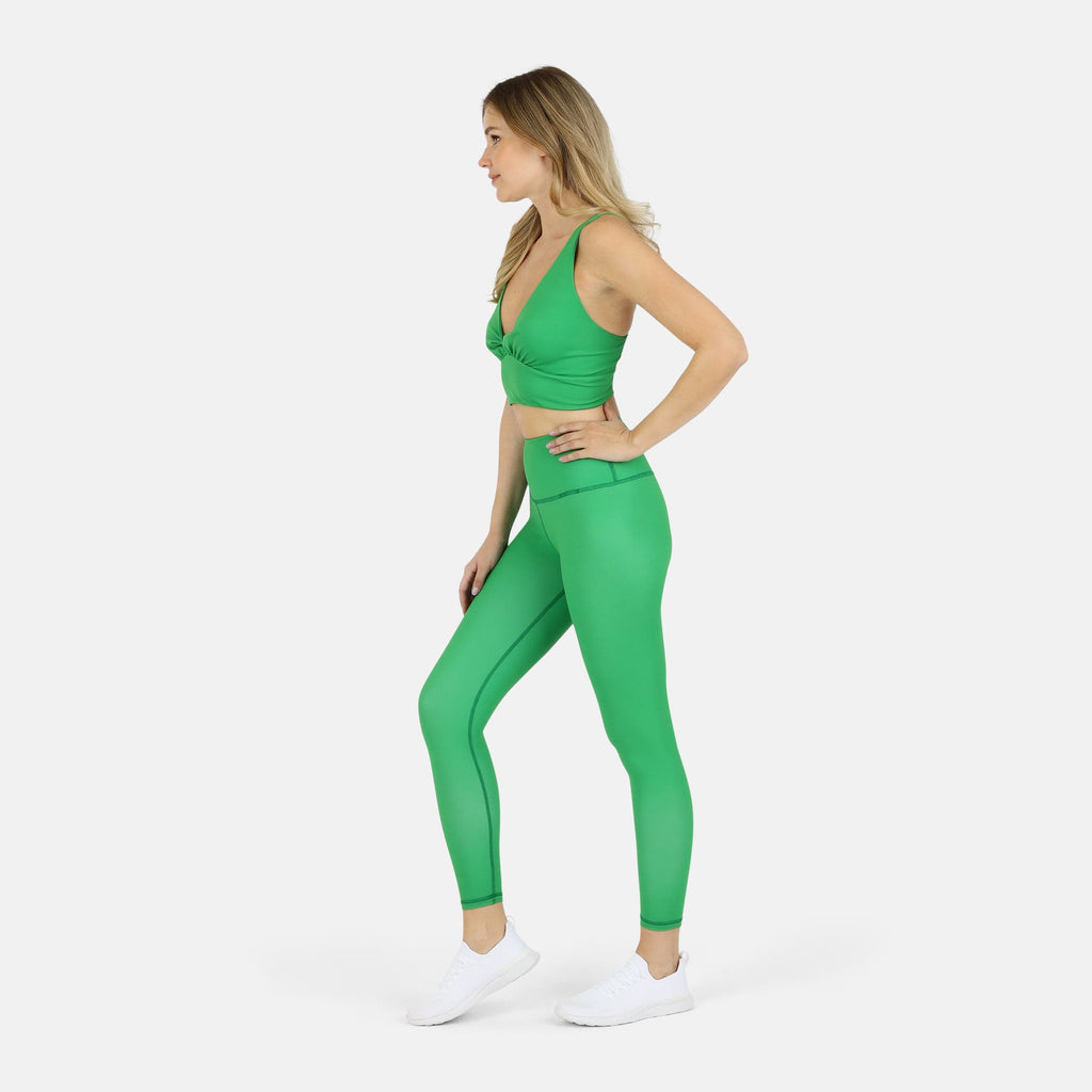 Ada Organic Cotton Twist Around Sports Bra | Medium Impact, Hand-Dyed, Made in LA | Lezat