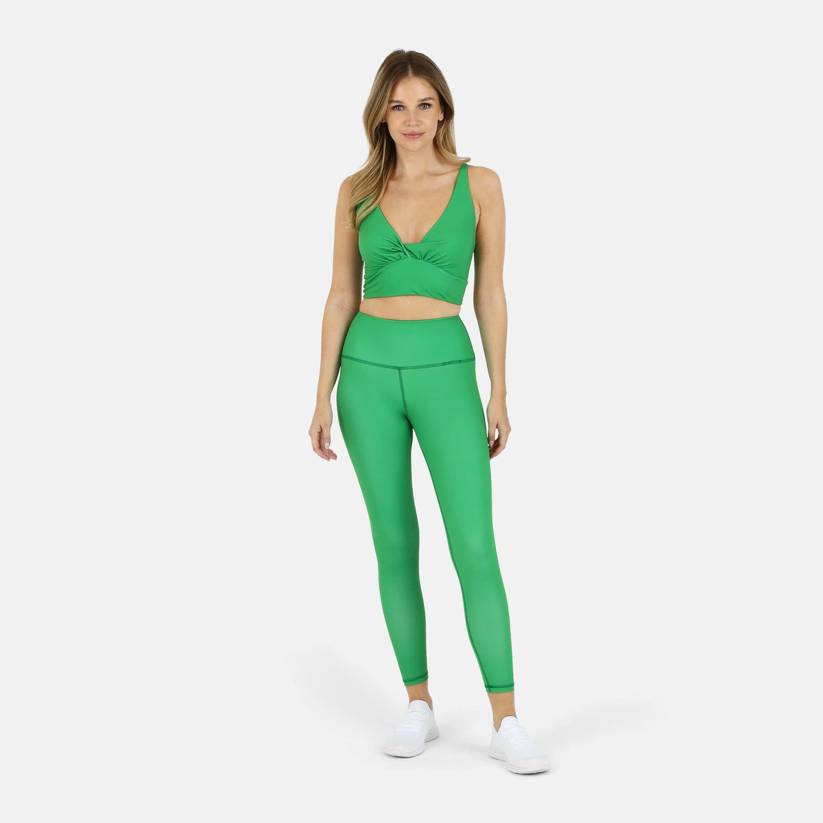 Ada Organic Cotton Twist Around Sports Bra | Medium Impact, Hand-Dyed, Made in LA | Lezat