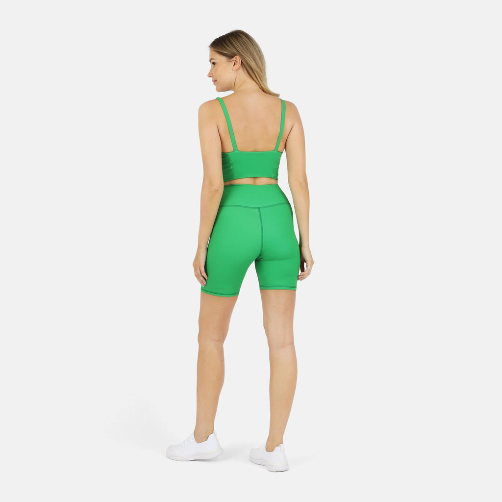 Ada Organic Cotton Twist Around Sports Bra | Medium Impact, Hand-Dyed, Made in LA | Lezat