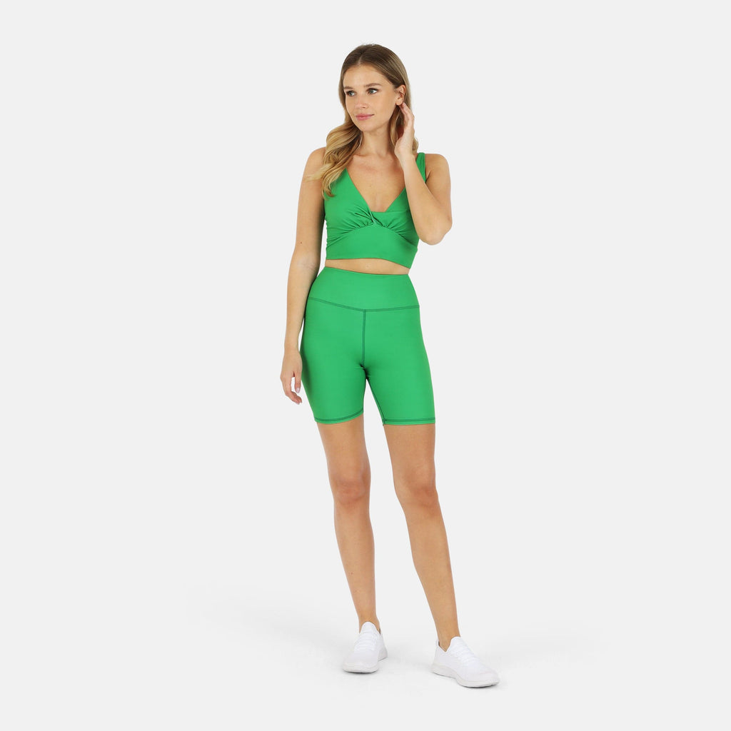 Ada Organic Cotton Twist Around Sports Bra | Medium Impact, Hand-Dyed, Made in LA | Lezat