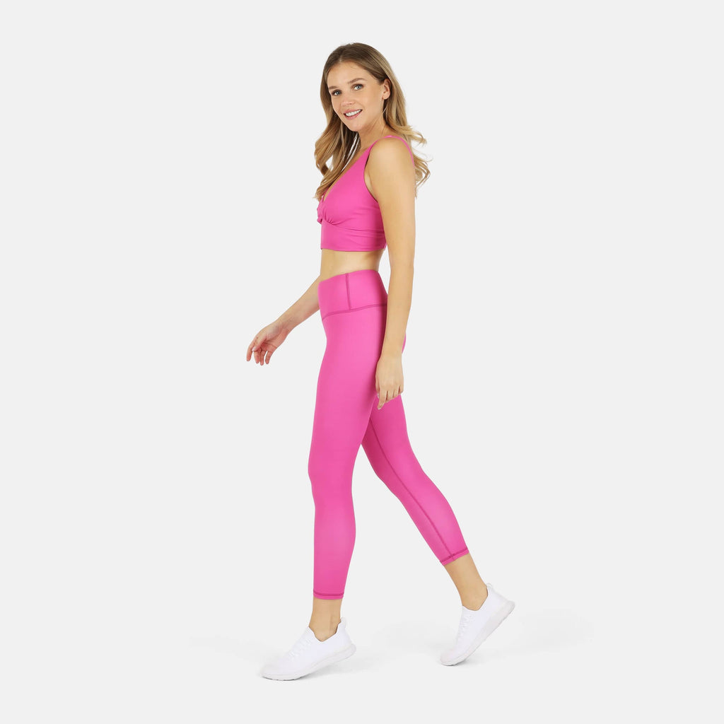 Ada Organic Cotton Twist Around Sports Bra | Medium Impact, Hand-Dyed, Made in LA | Lezat