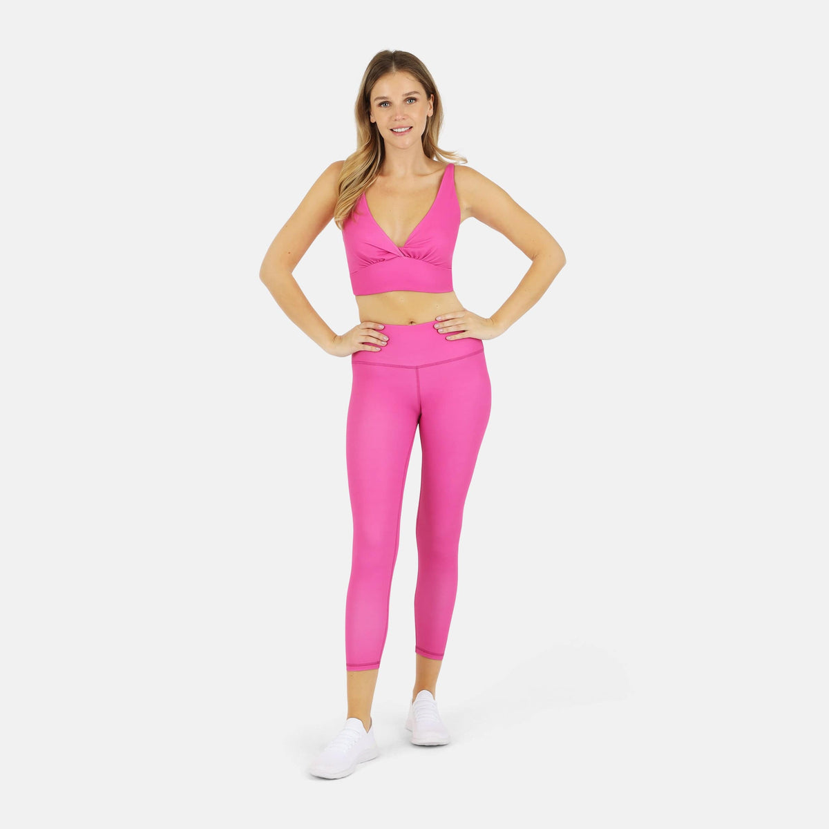 Ada Organic Cotton Twist Around Sports Bra | Medium Impact, Hand-Dyed, Made in LA | Lezat
