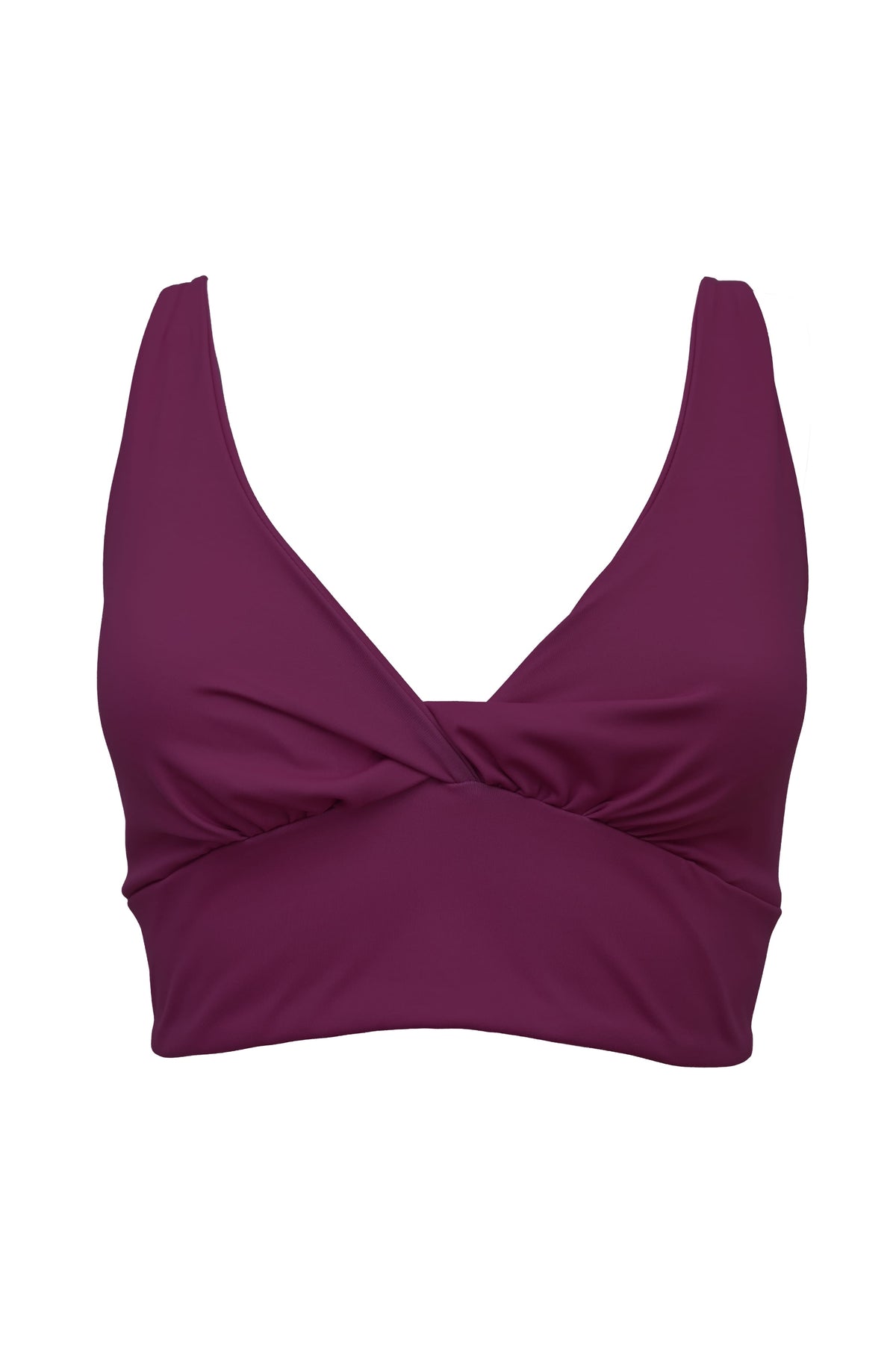 Ada Organic Cotton Twist Around Sports Bra | Medium Impact, Hand-Dyed, Made in LA | Lezat