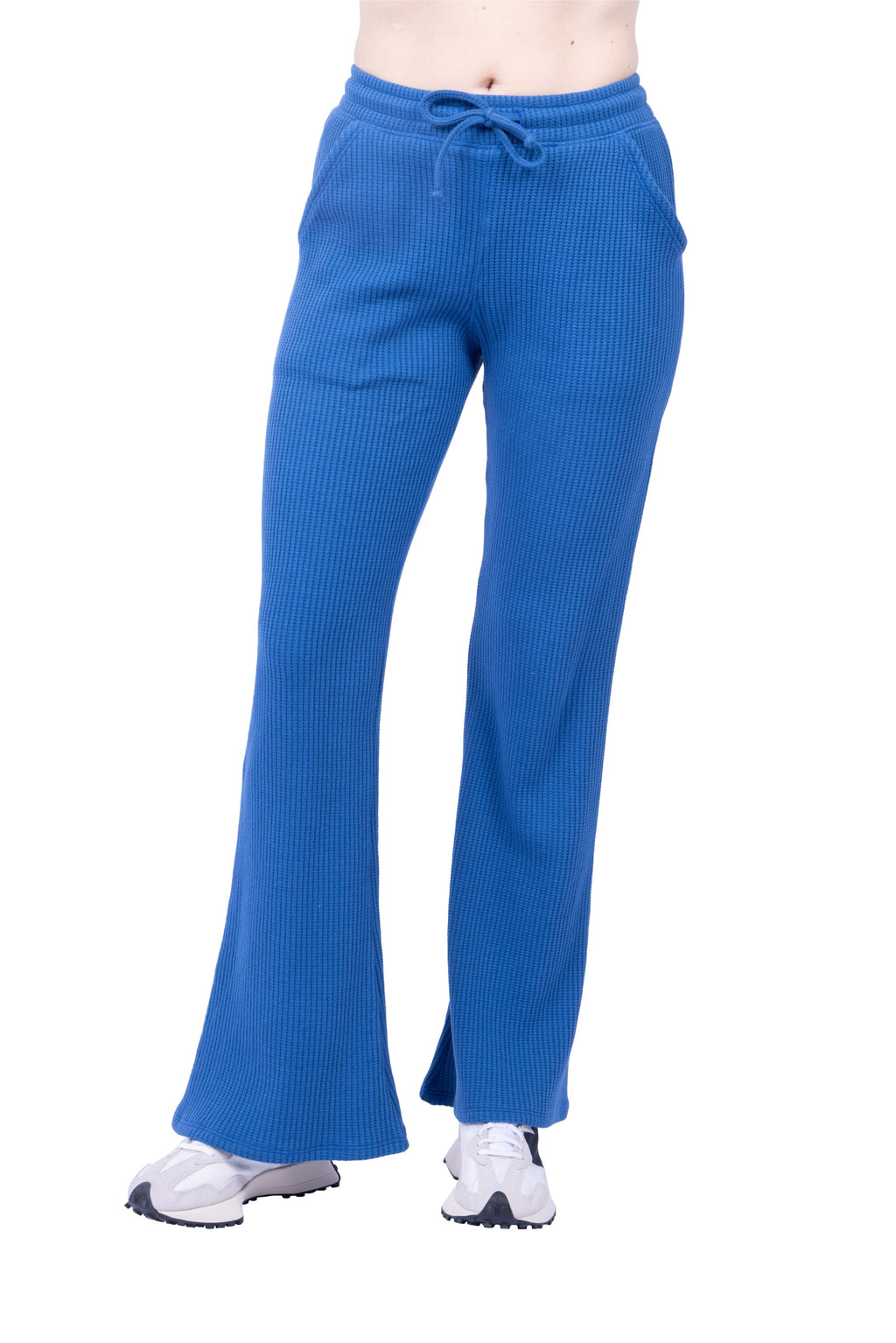 Jules Organic Cotton Waffle-Knit Drawstring Pants