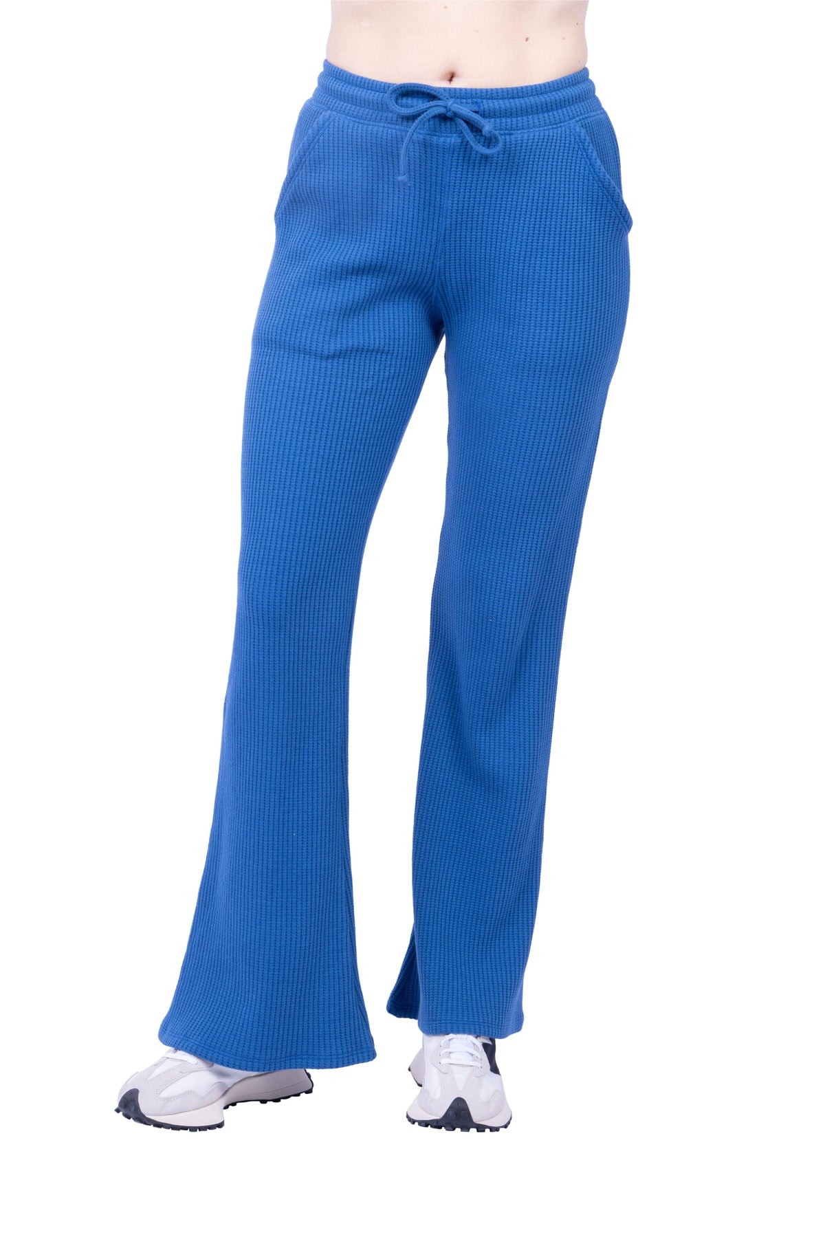 Jules Organic Cotton Waffle-Knit Drawstring Pants